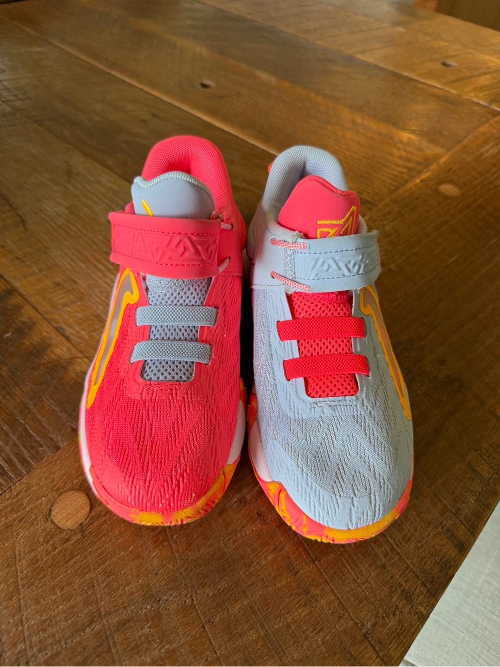 Nike Kids Giannis Immortality - Bright Pink & Light Gray with Yellow Accents